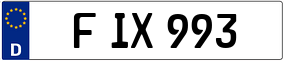 Truck License Plate